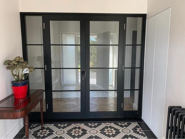 Internal glazed doors — Set of internal doors, painted